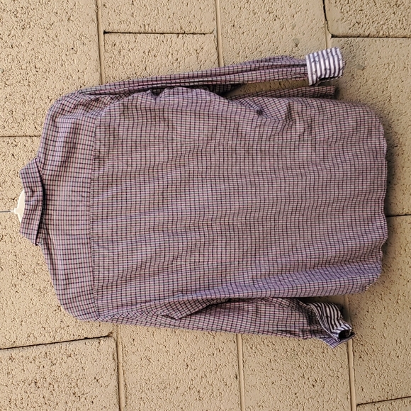 HUGO BOSS Men's Cotton Stretch Poplin Check Slim Fit Dress Shirt. - Picture 9 of 10